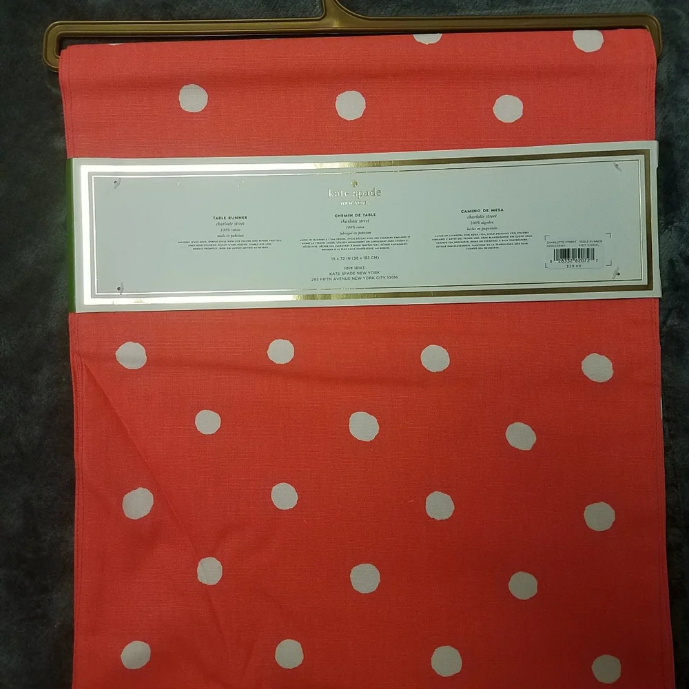 Kate Spade table Runner NWT 15